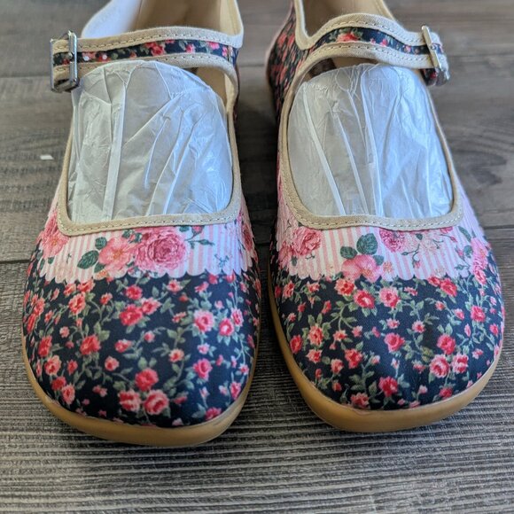Hot Chocolate Designs Chocolaticas Women's Mary Jane Flat Shoes Rose Garden EU40 - Picture 5 of 14